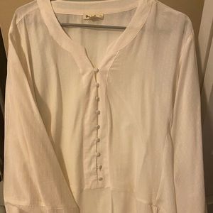 White/cream casual top 2x